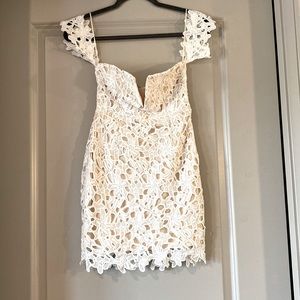 XS-Superdown from Revolve- off the shoulder lace dress-worn once